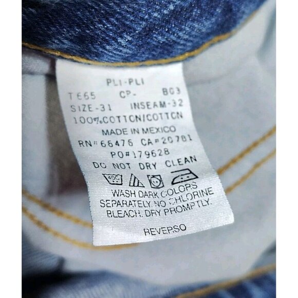 Vintage Tommy Hilfiger Jeans Mens 31x32 Blue Medium Wash Denim  90s - Picture 4 of 8